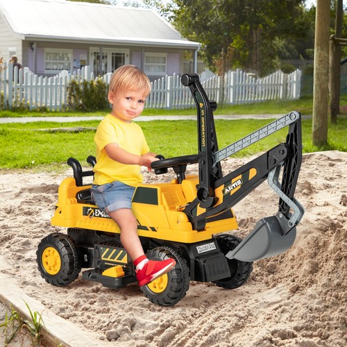 Kids ride excavator - kids,