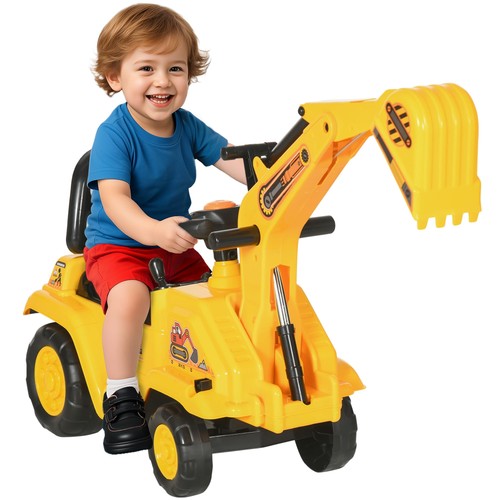Kids ride tractor in 1 - on,