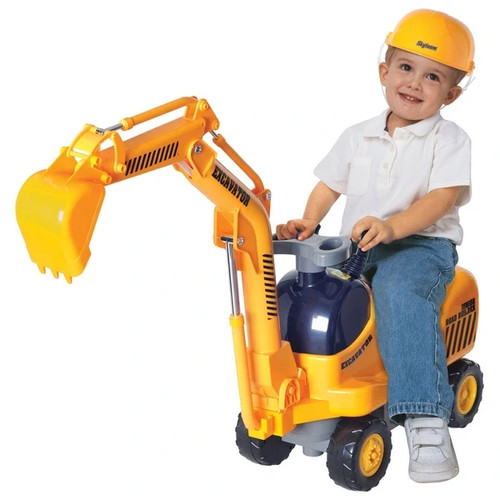 Kids ride excavator - excavator, digger