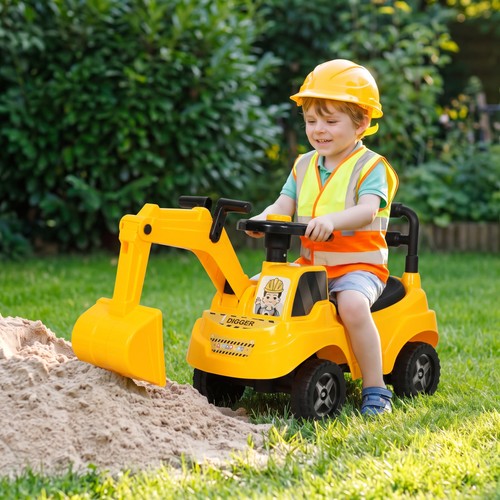 Ride toddler excavator toy - on,