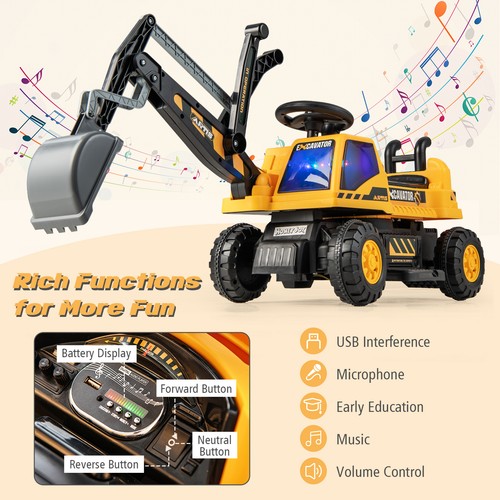 Kids ride excavator toy - excavator,