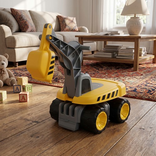 Ride balance excavator baby - on,