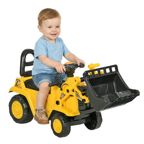 Homcom ride bulldozer - ride-on,