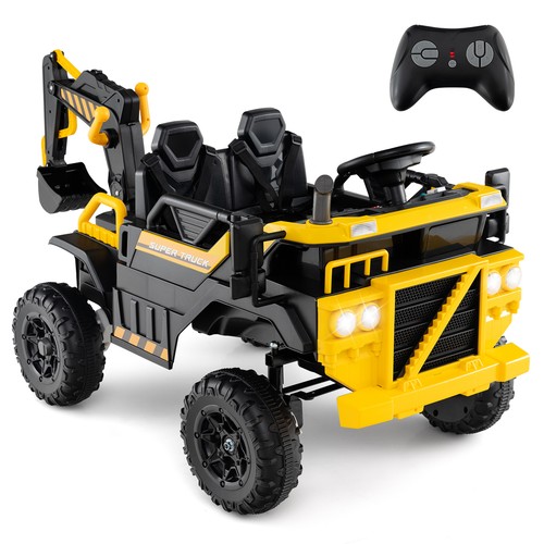 Costway 24v ride excavator - 24v, on