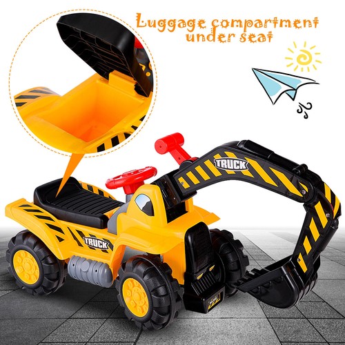 Pretend play excavator ride - pretend,