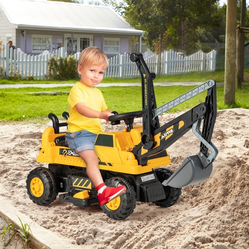 Kids ride excavator - kids,